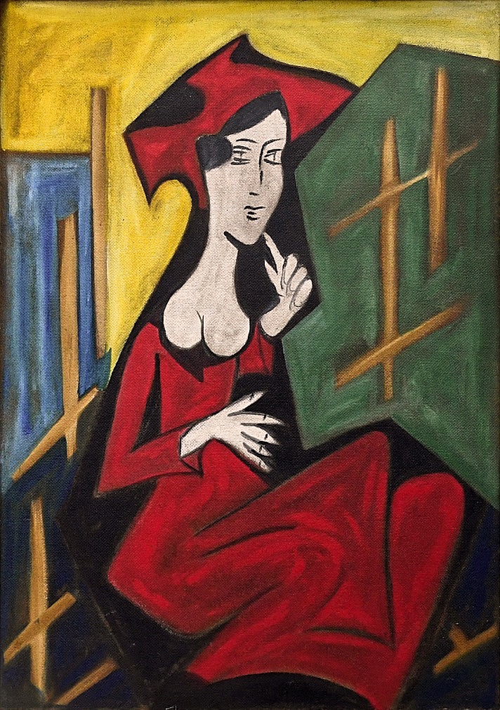 Woman in Red