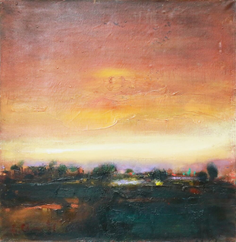 Landscape with Violet