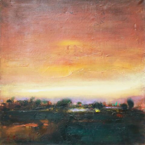 Landscape with Violet